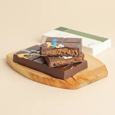 Indulgent Coffee Kunafa Belgian Chocolate Bar - 210g