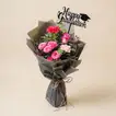Elegant Graduation Bouquet with Roses and Carnations