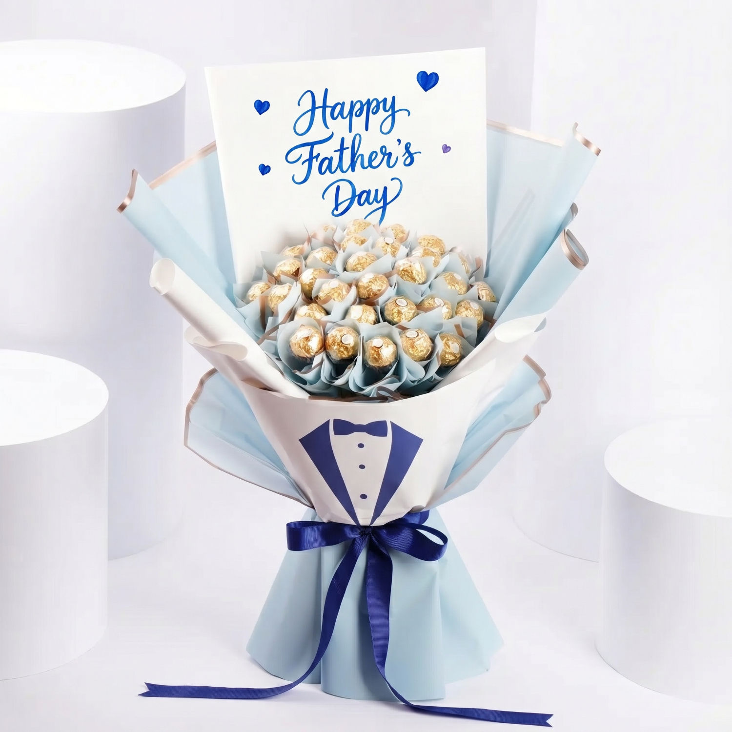 Deluxe Ferrero Rocher Chocolate Bouquet for Dad