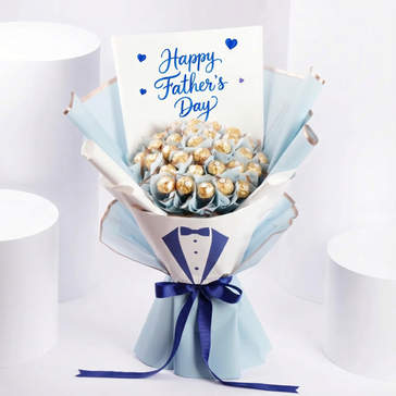 Deluxe Ferrero Rocher Chocolate Bouquet for Dad